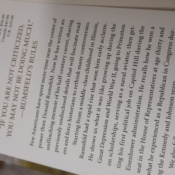 Donald Rumsfeld known and unknown A memoir - Picture 4 of 5